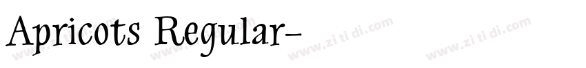 Apricots Regular字体转换